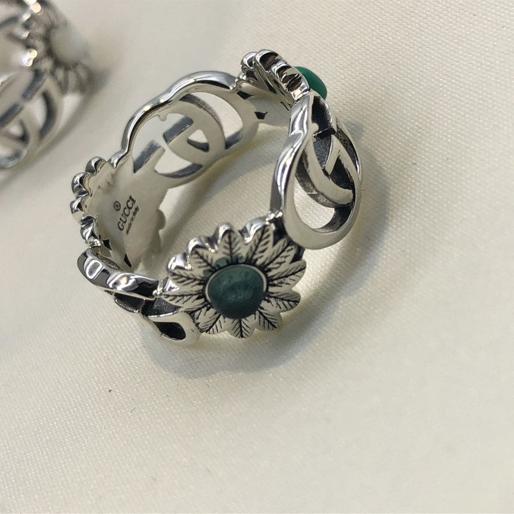 Double Gucci Flowers Ring